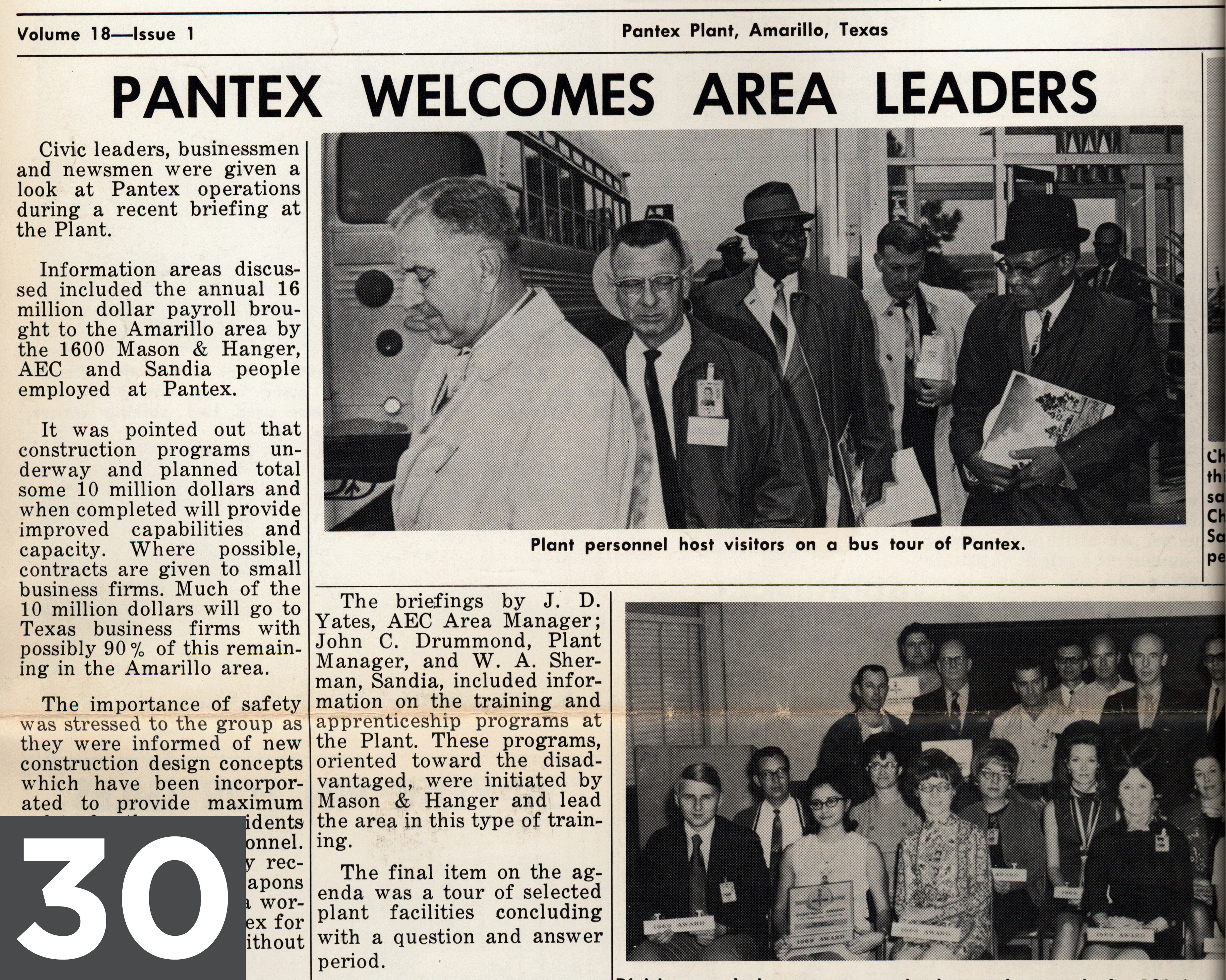 1970 - Area Leaders Visit Pantex 1970 - Area Leaders Visit Pantex
