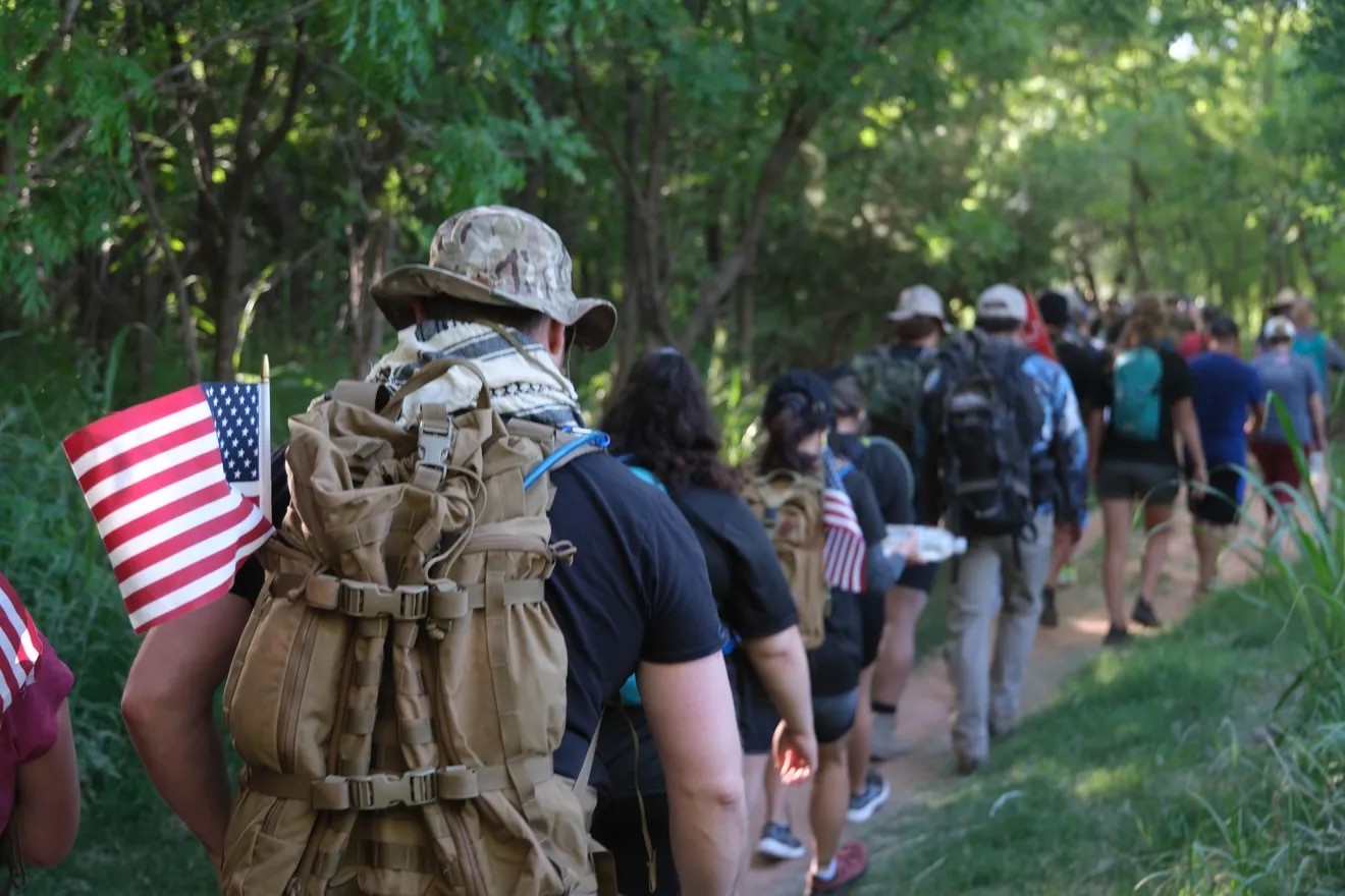 The Ruck Up Foundation embarks on their annual Memorial Day ruck styled hike in Palo Duro Canyon. The Ruck Up Foundation embarks on their annual Memorial Day ruck styled hike in Palo Duro Canyon.