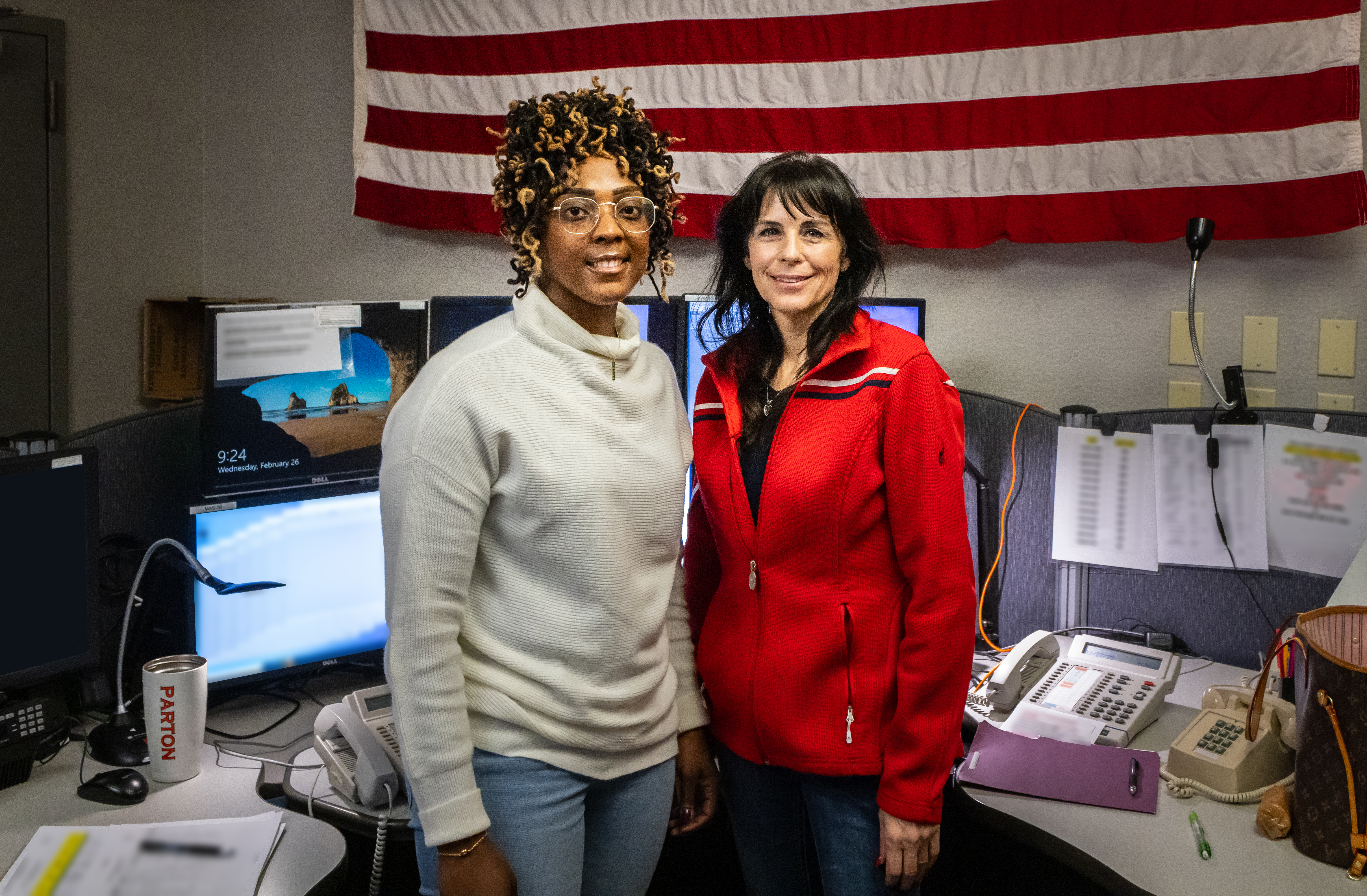 Dispatchers Ayana Moore and Melodi Parton Dispatchers Ayana Moore and Melodi Parton