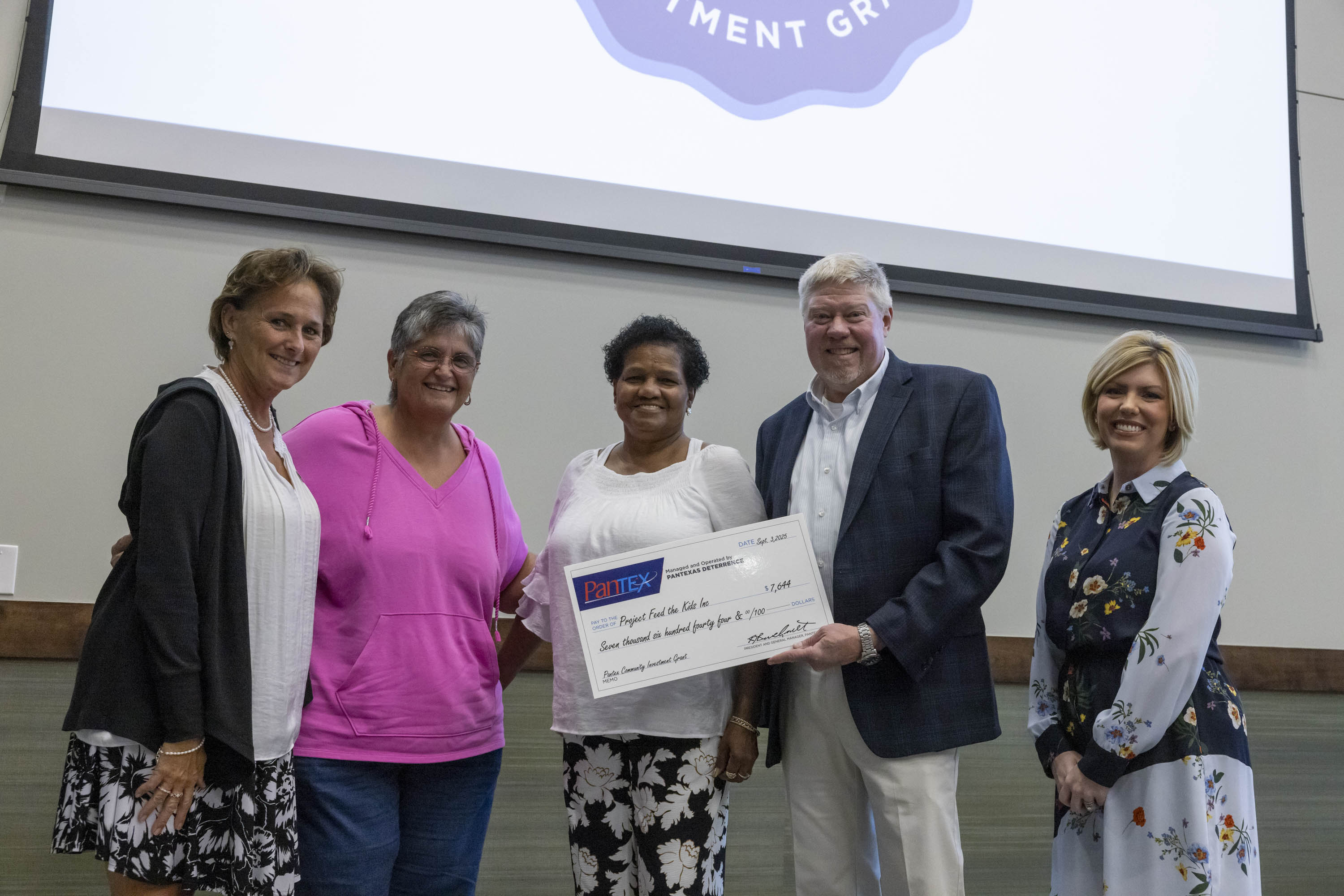 Pantex Grant Recipients, Project Feed the Kids Inc
