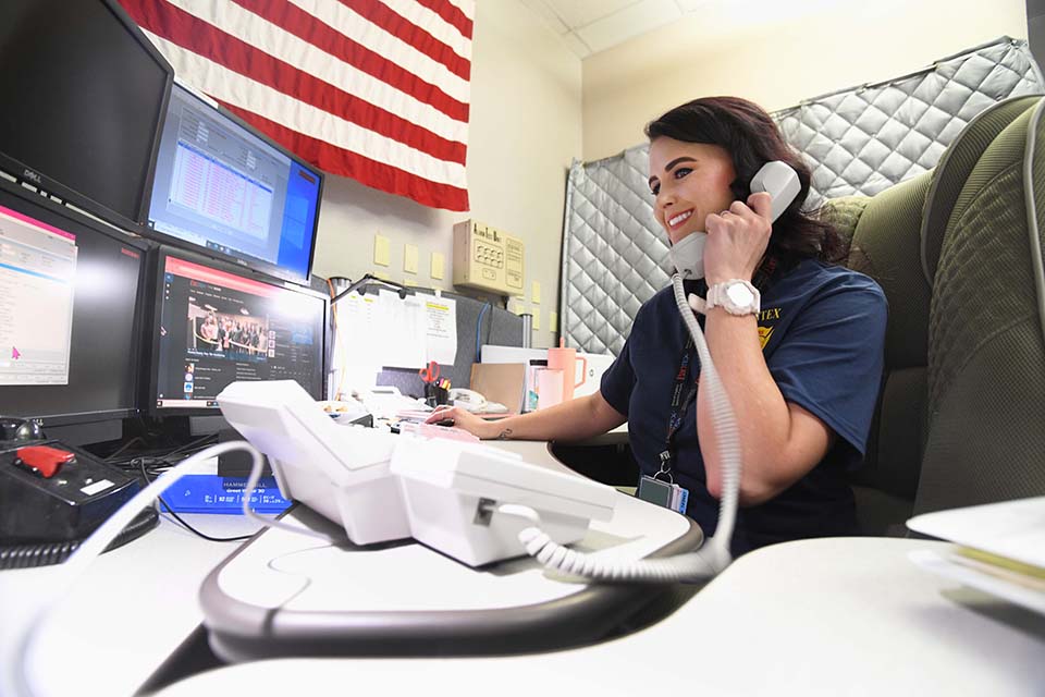 Dispatcher Britnee Callaway