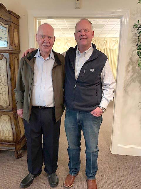 Randy Broom (right) and his dad Jack (left) Randy Broom (right) and his dad Jack (left)