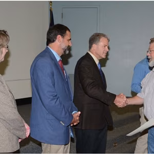 Pantexan Dave Thomas, from right, receives a Defense Programs Awards of Excellence