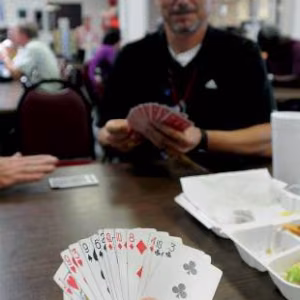 If it’s lunchtime at Pantex, there’s a game of Spades taking place. 