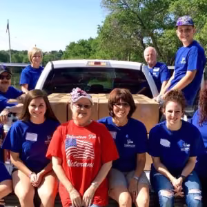 Packing day volunteers 