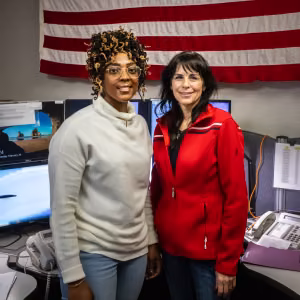 Dispatchers Ayana Moore and Melodi Parton