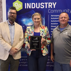 Pantex was recently honored with the Business and Leadership Council Engagement Award from Amarillo College (AC)