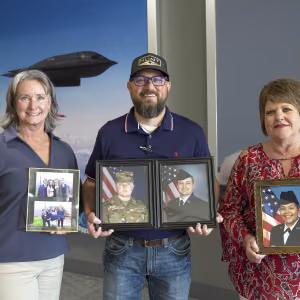 Michele M., Thomas H., and Felecia B. share photos of their family members currently serving in the Armed Forces