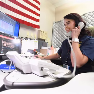 Dispatcher Britnee Callaway