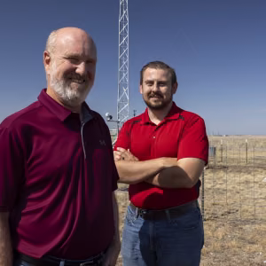 Meteorologists Steve Kersh and Corbin Voges 