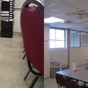 Mechanic's Break Room Before and After