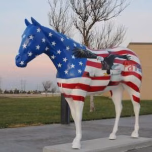 American Quarter Horse sculpture