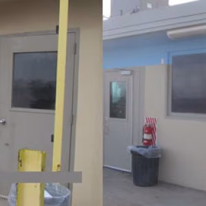 Station before and after