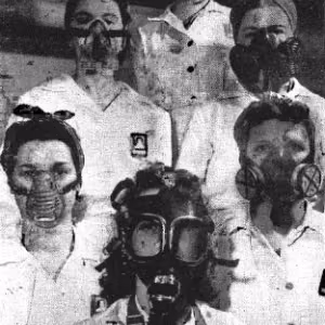 Hiding their Joan Crawford lips behind weird looking masks