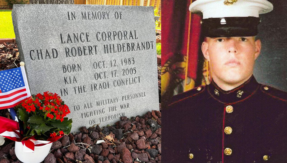 Lance Cpl Chad Robert Hildebrandt memorial Lance Cpl Chad Robert Hildebrandt memorial